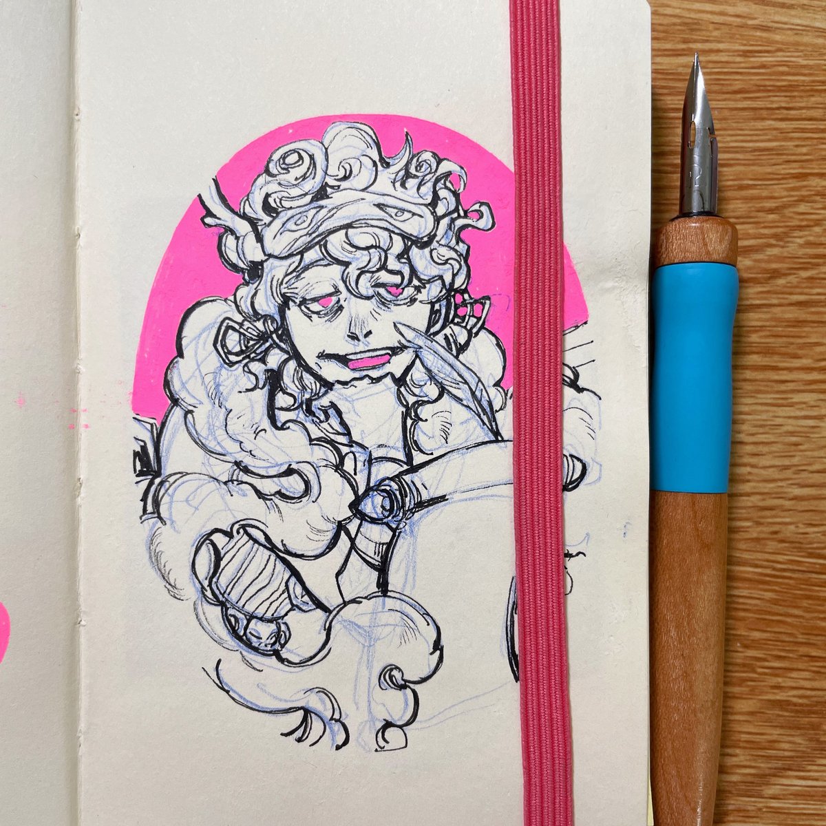 #magtober still a day behind but this hypnos sketch in my sketchbook fit just fine