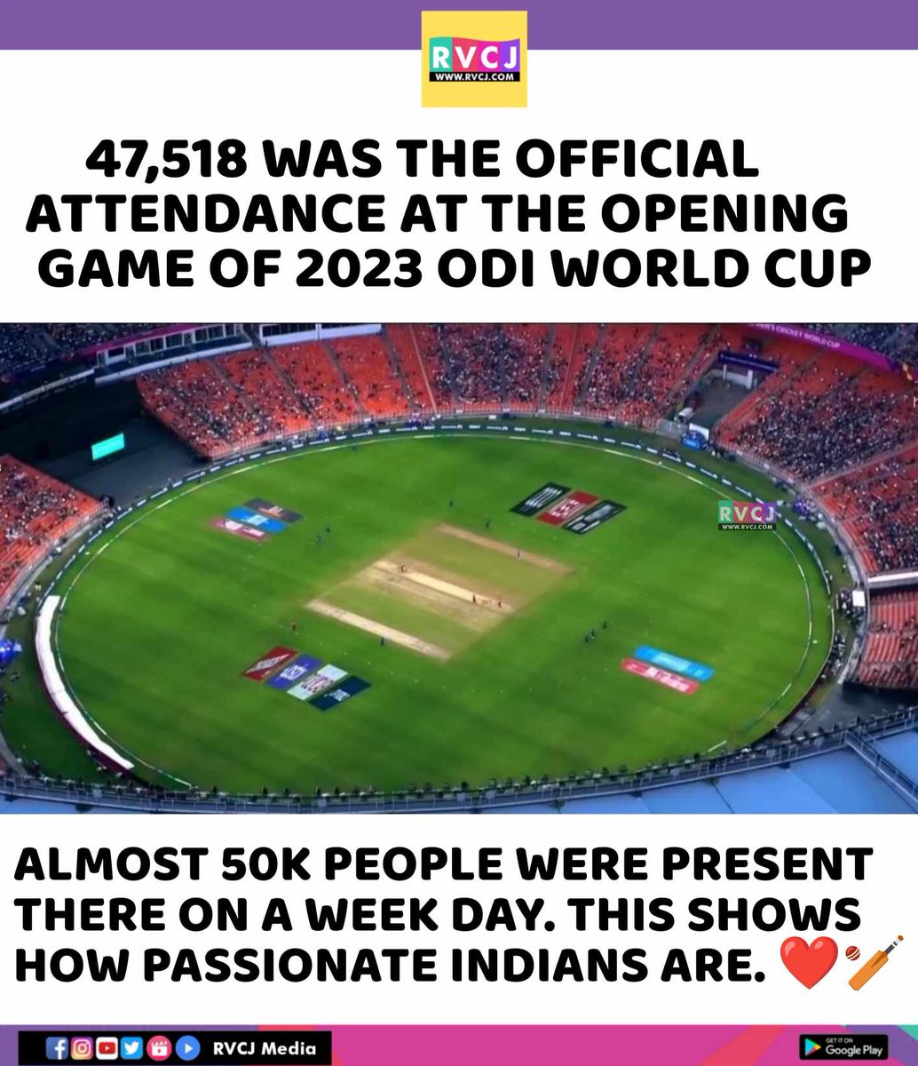 Official Attendance at the Opening Game
#ENGvNZ #ODIWorldCup2023 #ICCWorldCup2023 #ENGvsNZ