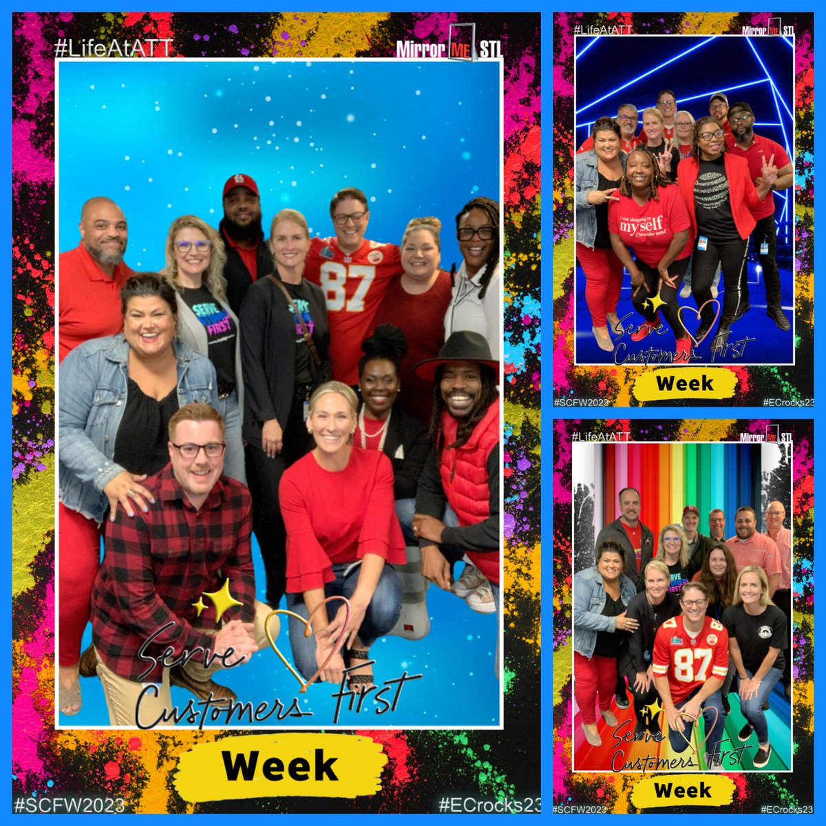 EarthCity05's tweet photo. Day 4 of SCFW has been extra special as we had a visit from Melissa Arnoldi! Thank you for allowing us the opportunity to show you a glimpse into our culture and amazing team at Earth City!
#ECrocks23 #LifeAtATT #SCFW2023 https://t.co/CW0oagPrYS