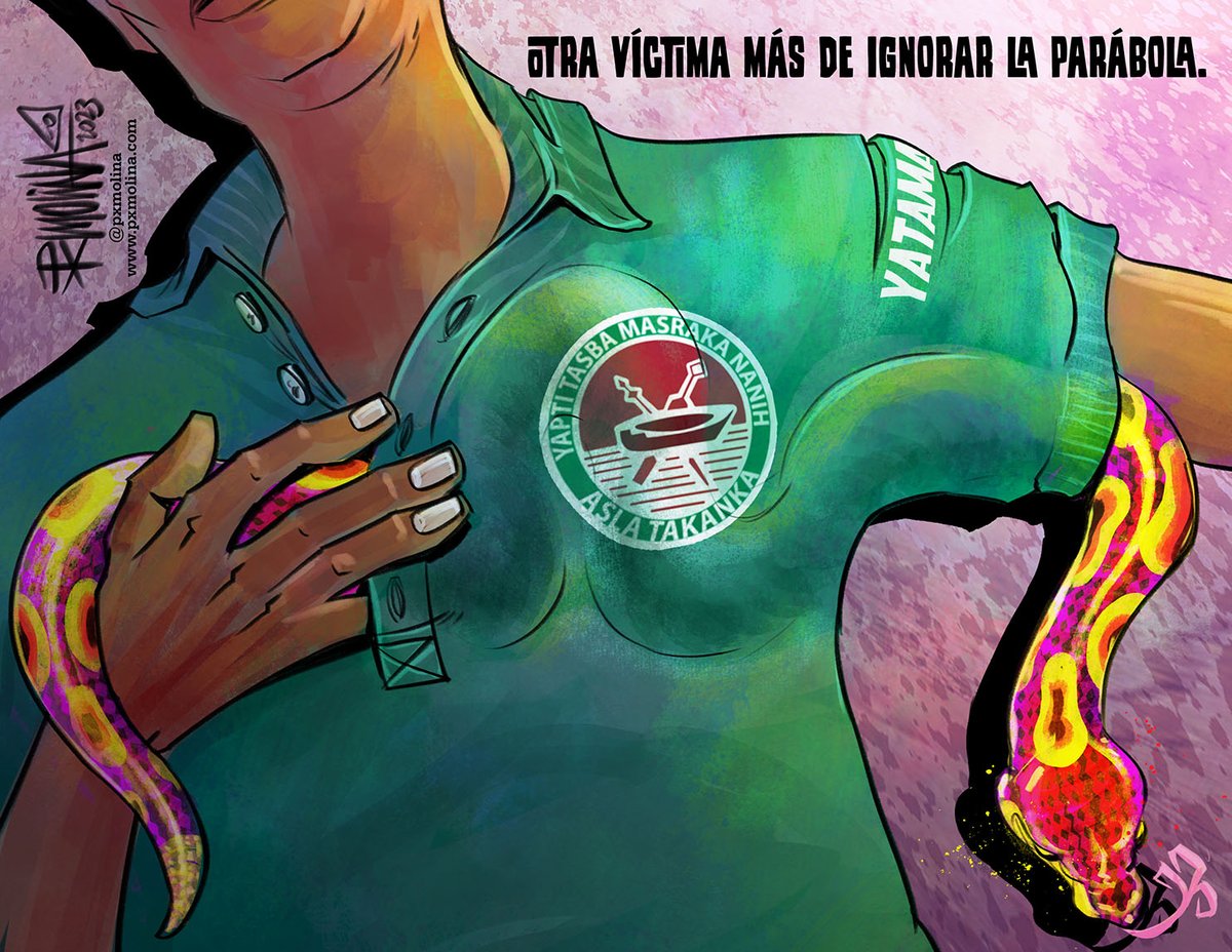 pxmolina's tweet photo. Otra víctima más de ignorar la famosa parábola...
#Yatama https://t.co/jqLBHj1pQY