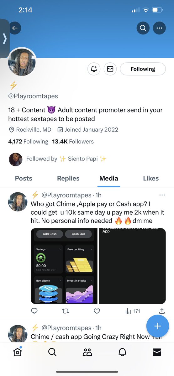 IFCCEO's tweet image. If y’all see this man profile, do not engage him. He’s a liar and a scam artist and likes to con people out of $30-$40.