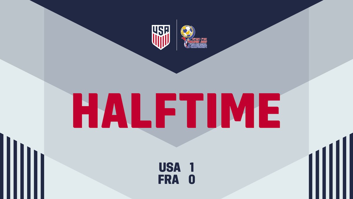 HT | The #USdeafMNT lead at the break. 🫡🇺🇸