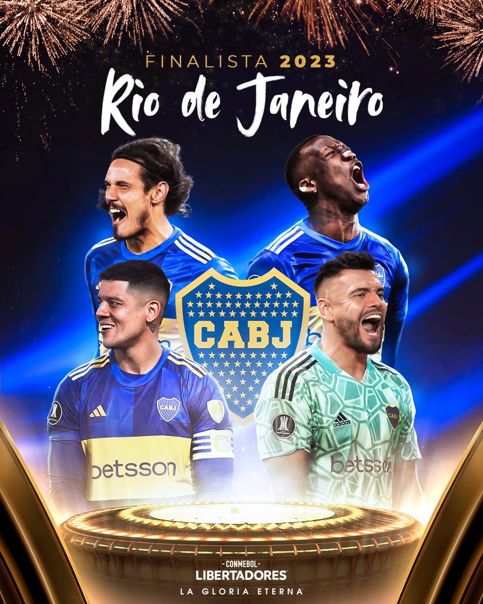 Libertadores's tweet photo. 🔵🟡 ¡Finalista! @BocaJrsOficial jugará la definición de la CONMEBOL #Libertadores 2⃣0⃣2⃣3⃣.

🔜 El 4/11, ante Fluminense, en el @maracana, buscará la séptima Copa de su historia y la #GloriaEterna. https://t.co/JMdc8HzOcr