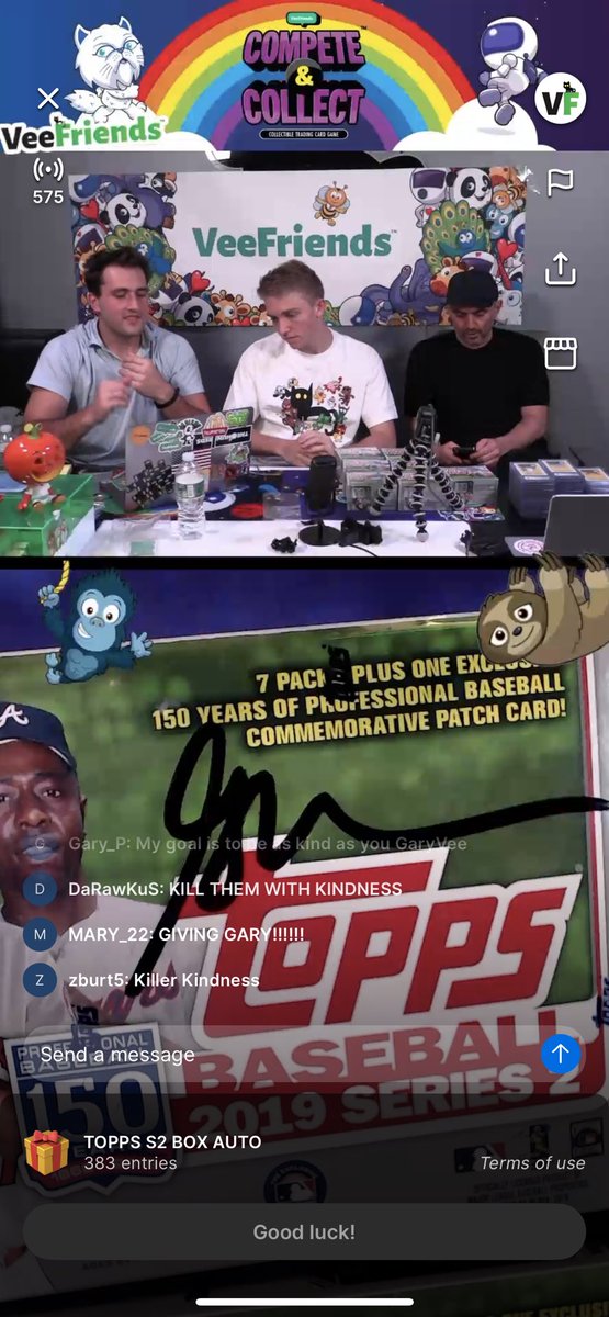 Get into <a href="/fanaticslive/">Fanatics Live</a> if you can. <a href="/garyvee/">Gary Vaynerchuk</a> and the team doing massive giveaways 💪🏻