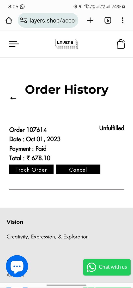 Divyanshu_7's tweet photo. @Layers_shop, I have been chasing you for an order for a week now. My order hasn't been shipped. Order ID attached!

#layersskin #techburner https://t.co/1DD0UaWzY8