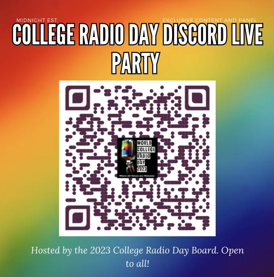 collegeradioday's tweet photo. Join Us LIVE on Discord at Midnight EST!
#CRD #WCRD #college #universtiy #radio #october6th #collegeradio #worldcollegeradioday #collegeradioday https://t.co/HcxpK92Suf