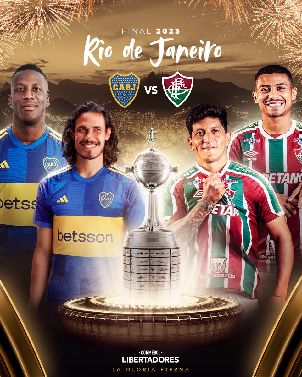 mundodabola's tweet photo. Boca Juniors x Fluminense na final da Libertadores! 🏆

📸 @Libertadores https://t.co/qlxggN9WWS