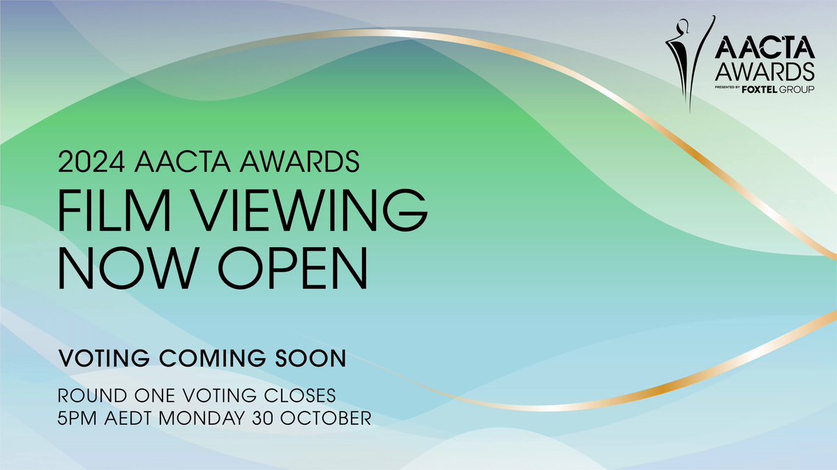 AACTA's tweet photo. Round 1 viewing for the #Film category starts today! 🤩
With over 40 productions in contention, AACTA Members are invited to start watching the documentaries via #AACTATV ahead of voting 🙌
#thisisqueensland #playgoldcoast #screenqueensland https://t.co/K7E4t9xMUV