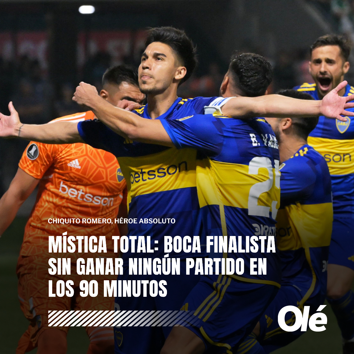 DiarioOle's tweet photo. NUNCA HABÍA PASADO EN LA HISTORIA: MÍSTICA ABSOLUTA ✨

6⃣ partidos en los mata-mata, 6⃣ empates
3⃣ series ganadas por penales
6⃣ penales atajados por Chiquito Romero 🧤