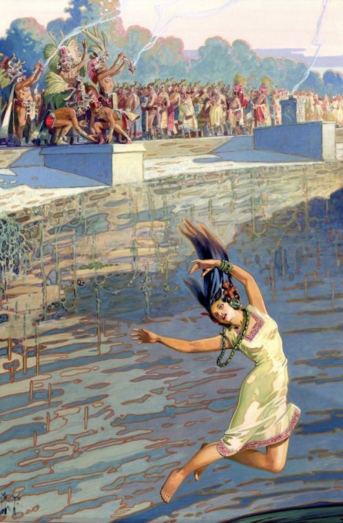 MITO: se arrojaban doncellas vírgenes al cenote sagrado de Chichén Itzá.
REALIDAD: el 80% de las osamentas rescatadas en el cenote pertenecen a niños entre 3 y 11 años de edad (total de 137 osamentas). Se reafirma lo conocido: se sacrificaban niños a los dioses de la lluvia,Chaac