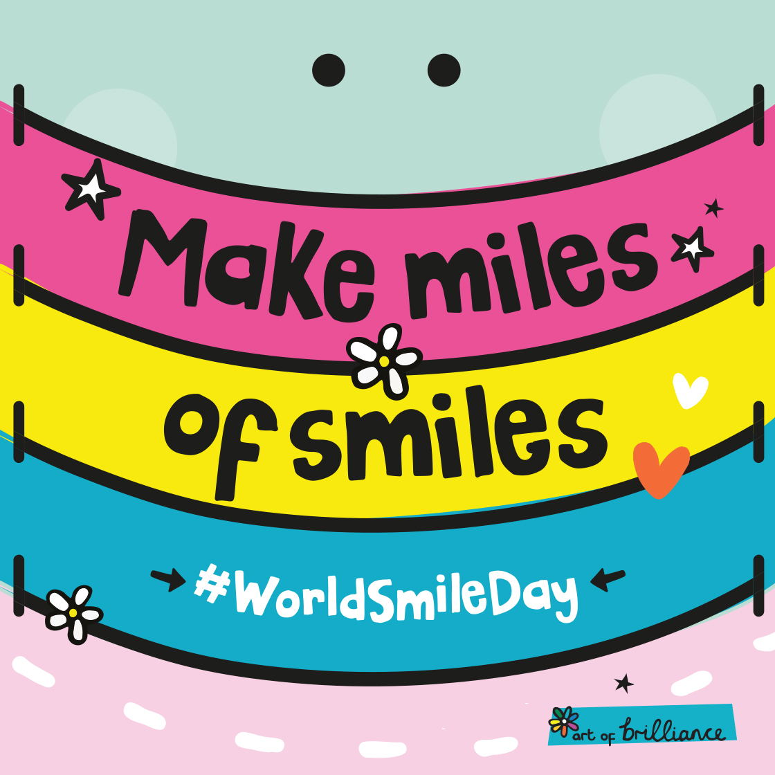 Happy #WorldSmileDay

2 types of smile:

Pan American. Fake. Mouth turns up at the corners but nothing else happens

Duchenne. A genuine heart-felt grin. Mouth turns up, eyes sparkle, everyone’s mood lifts

Be contagious!