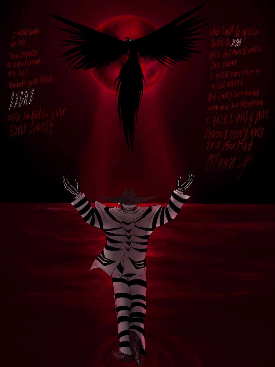 ask_ufpapyrus's tweet photo. WillSongTober
4. Red Moon
(the Craven belongs to @DarkImagine2)
(Lyrics down below)
#myart #Willsongtober #SnakeEyes #myPrompt #myoc #totc https://t.co/ejnG72vPYN