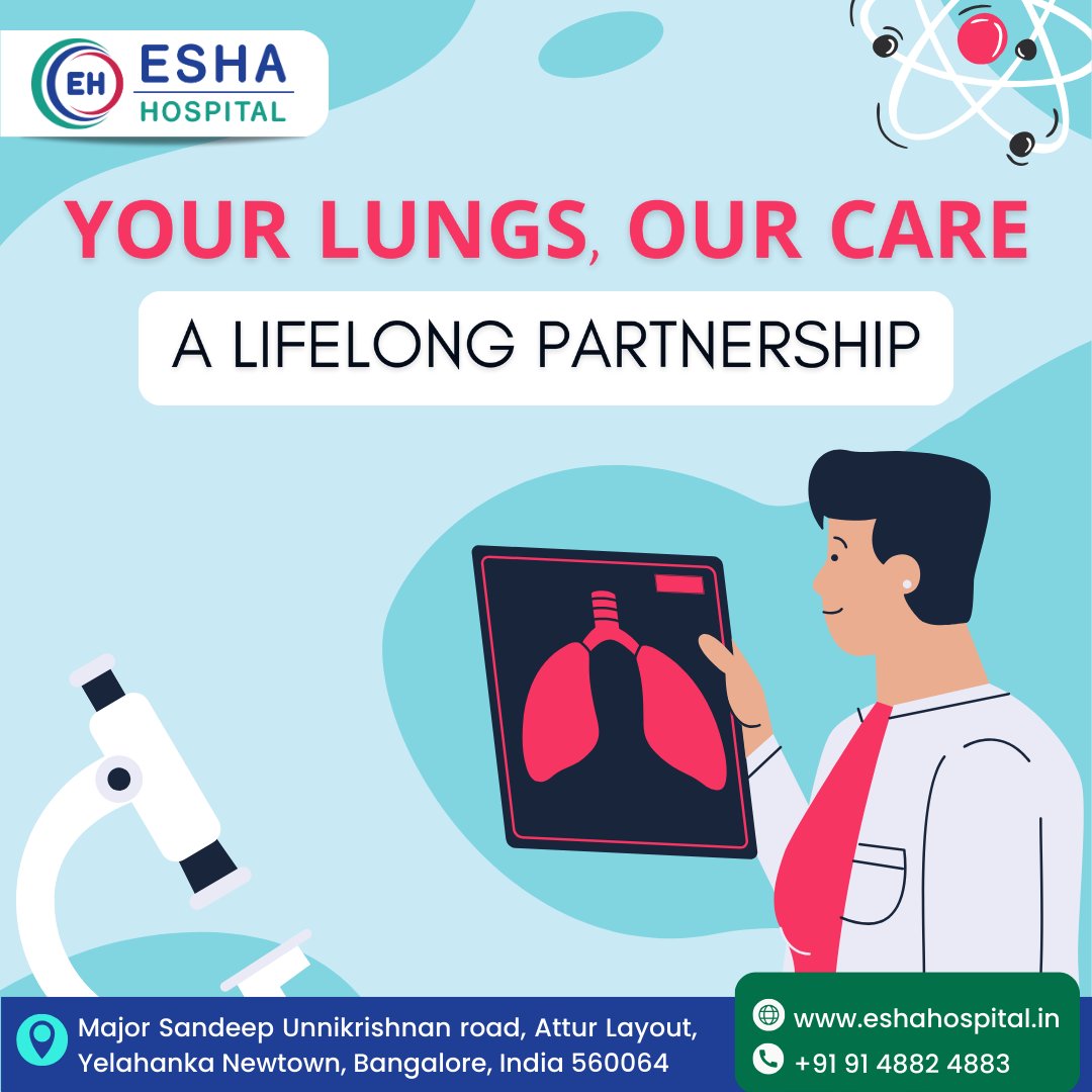 EshaHospitals's tweet photo. Your lung health is a lifelong journey, and Esha Hospital is here to partner with you every step of the way. 

For more info &amp; Consultation : https://t.co/VTMDjPwTvw

#lung #Pulmonology #care #support #bangalorehospital #EshaHospital https://t.co/U20NGSyUFj
