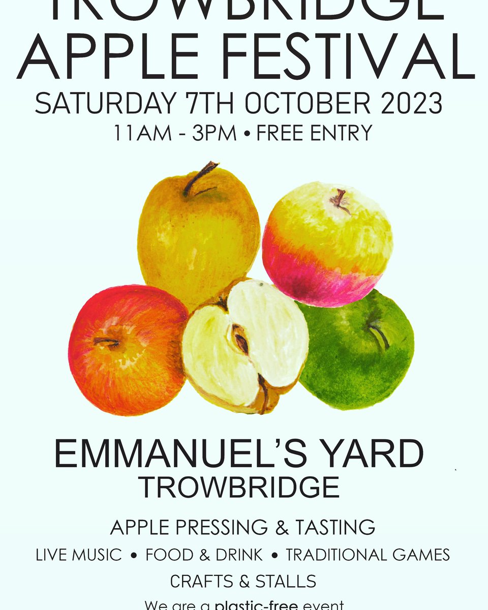 This Saturday! #trowbridgeapplefestival #discovertrowbridge #appleday