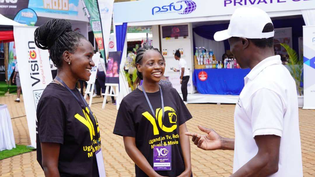 We were yesterday honoured with a visit from Ug Film Association executive Tyaba Charles and he also got the honour to interact with fellow exhibitor KIBANDA EXPRESS who streams Ugandan Films on the YoTV app. #UgTradeFair23 <a href="/UCC_Official/">UCC</a> <a href="/UCC_ED/">Hon. Nyombi Thembo</a> <a href="/NCFUganda/">National Culture Forum</a> <a href="/PSF_Uganda/">Private Sector Foundation Uganda</a> <a href="/Moglsd_UG/">Ministry of GenderUG</a>