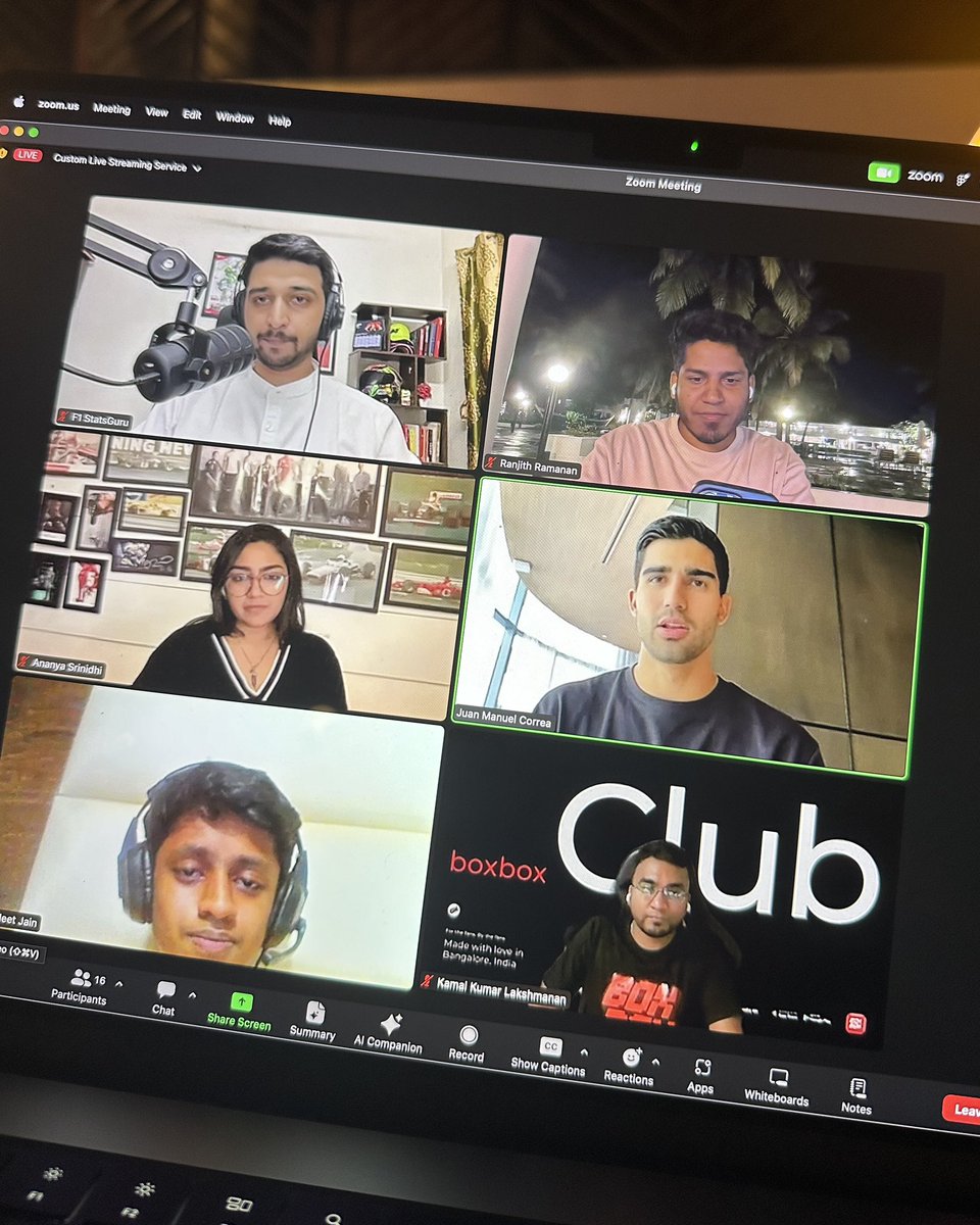 align_all's tweet image. Had a fantastic session with @JMCorrea__ , made possible by our incredible hosts @f1statsguru &amp;amp; @Ananyasrinidhi ! Such moments remind us why we love what we do!

#boxboxclub #JMC 
@BoxBox_Club @Kamal_K2 @aerrow_krishh