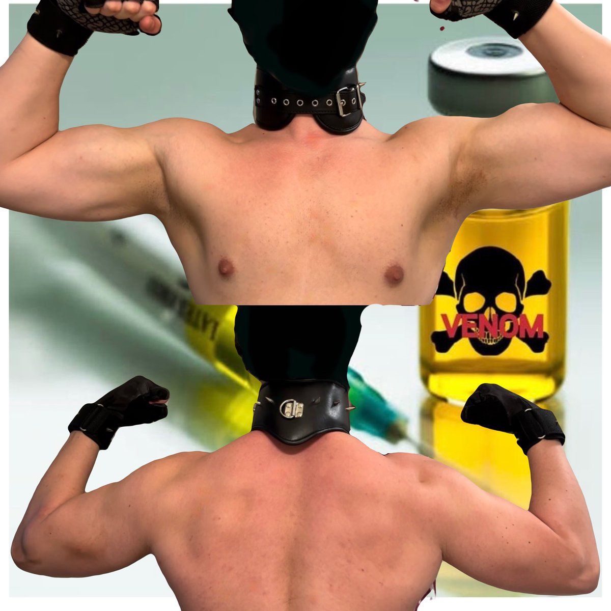 FrankImmabe's tweet photo. Feelin big!~ ❤️💪💉🧪
#bane #banemask #banetransformation #projectgilgamesh #banevenom #banemuscles #banemusclegrowth #musclegrowthtransformation #muscleworship #musclefetish #batmanandrobin1997 #jeepswenson #jeepswensonbane #jockstrapgay #spikes #leatherharness #musclefetish https://t.co/naIWVUGzla