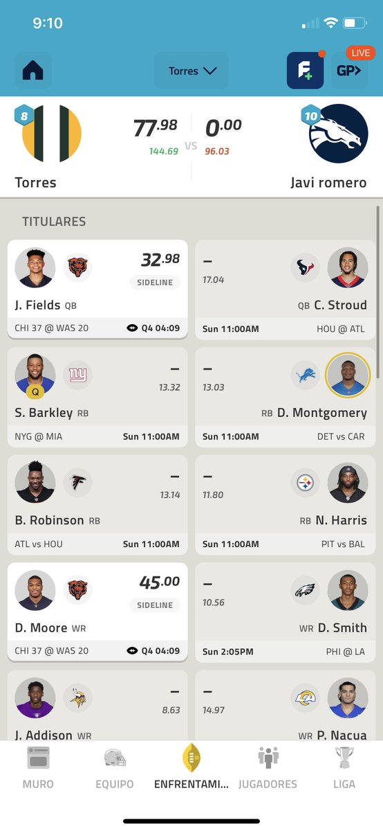 jtorresavalos's tweet photo. @NFLFantasyEsp Tranquila mi semana @NFLFantasyEsp https://t.co/L2k1A0HGBU