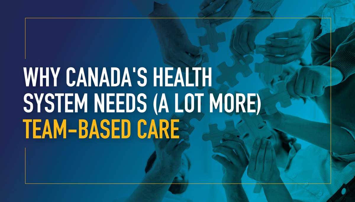 As 6.5 million Canadians struggle to find a #FamilyDoctor and physician burnout rises, one thing is certain: we must modernize how #PrimaryCare is delivered to meet the evolving needs of patients & providers. Team-based care is one way to do that 👉 bit.ly/3ZFFGHJ