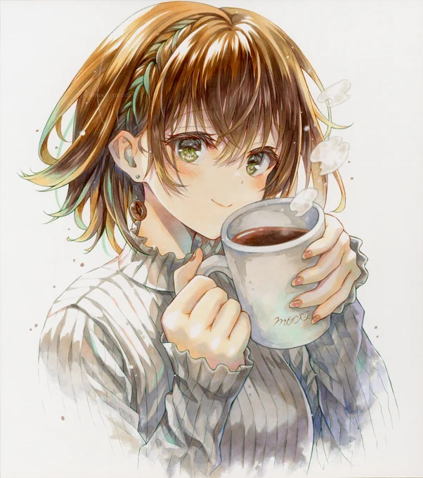 Hot Coffee #イラスト #コピック 