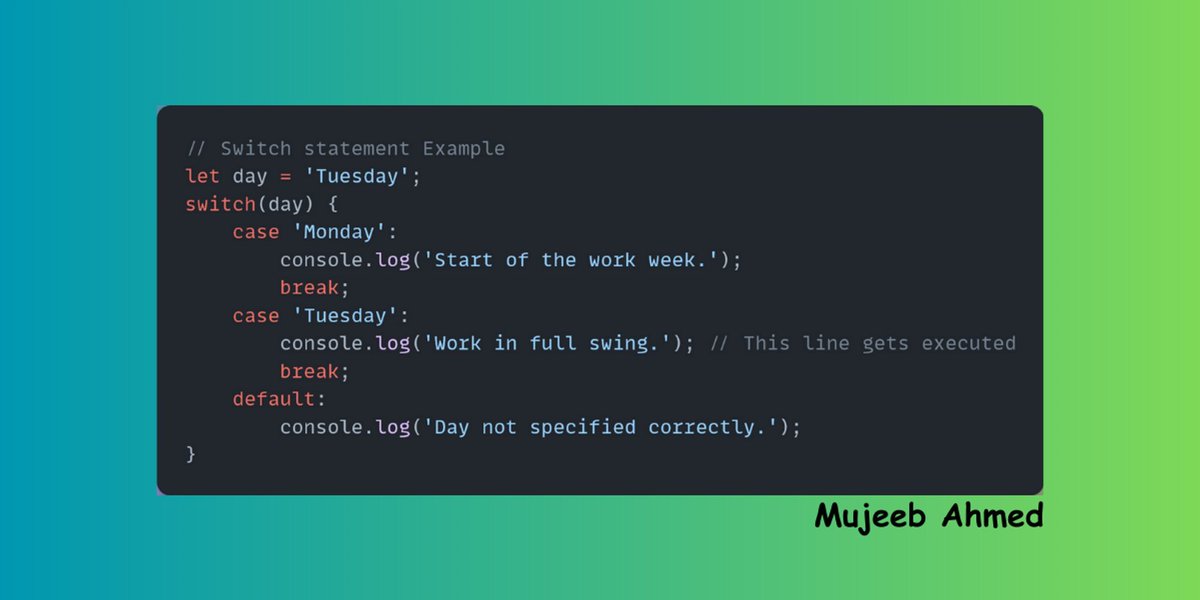 JavaScript Control flow: Conditionals and Loops Explained🧵👇🏻 - المسلسل ...