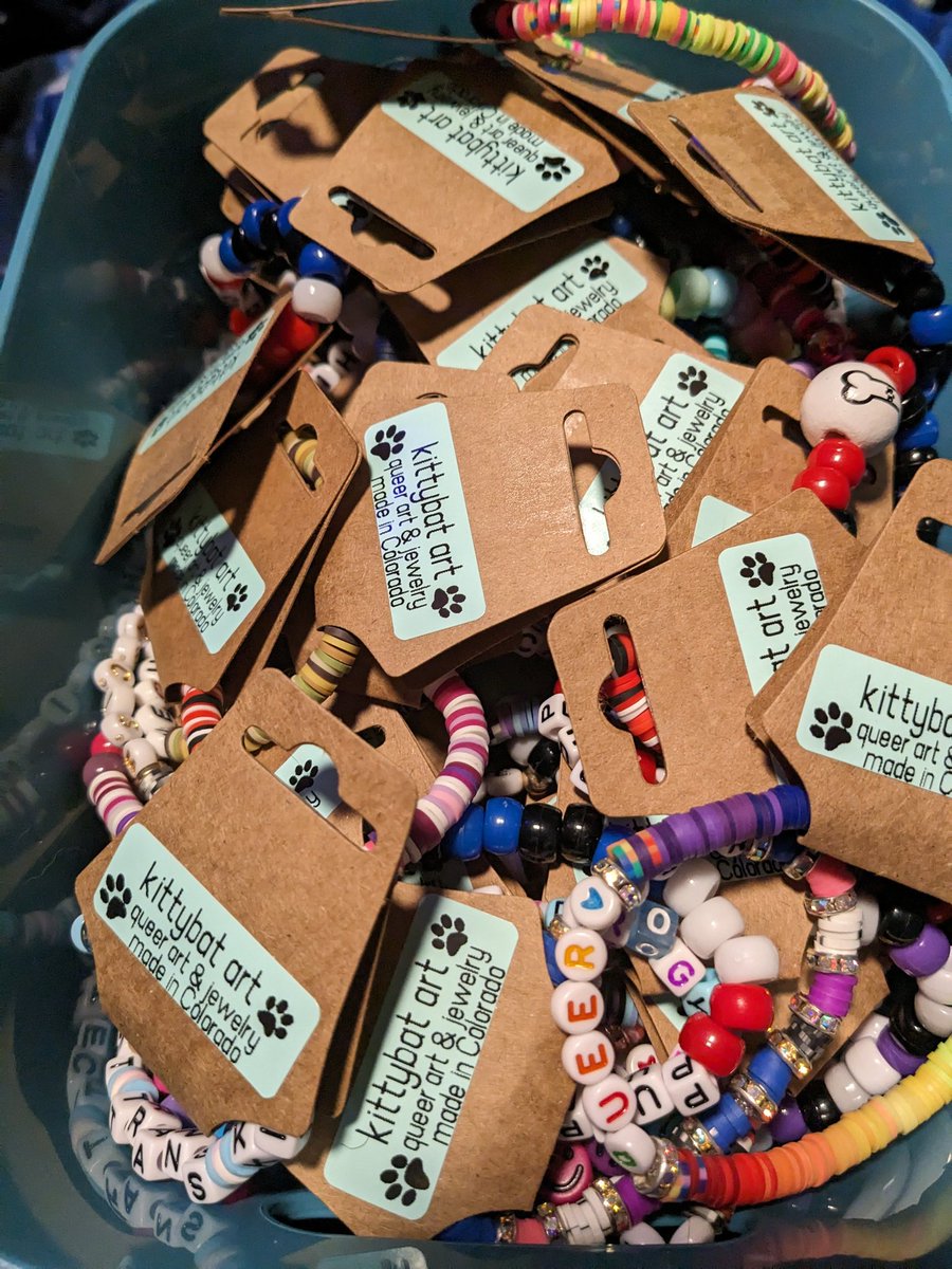 kittybatart's tweet photo. just finished tagging half of my jewelry ☺️ very excited to see everyone at WHAM!! come get some queer art n jewelry from me then or on my site at https://t.co/c7JON50CVV! https://t.co/CoPubtqogD