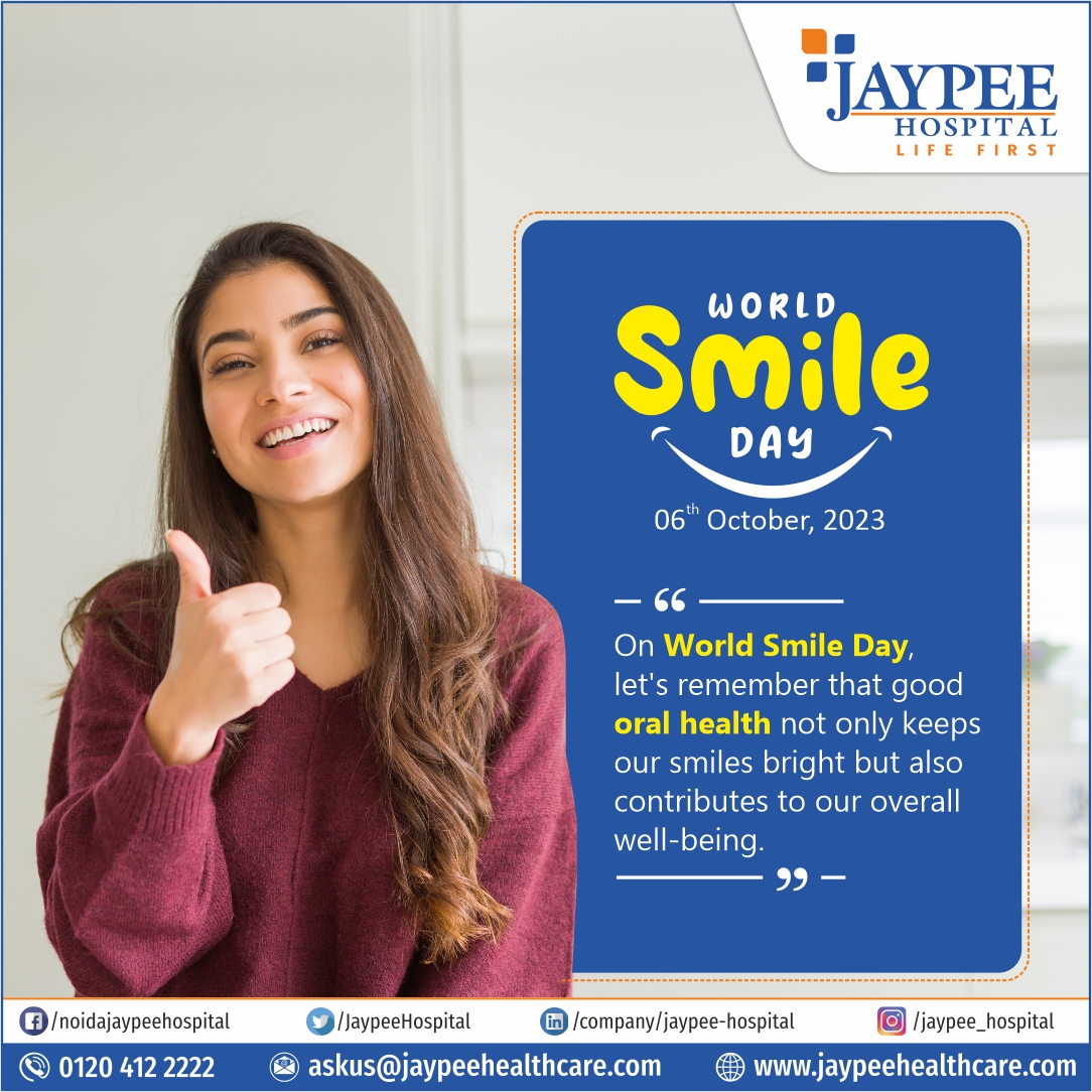 Every year on the first Friday of October the world celebrates the World Smile Day. #WorldSmileDay #oralhealthcare #smilebright #oralhealthmatters #jaypeehospitalnoida