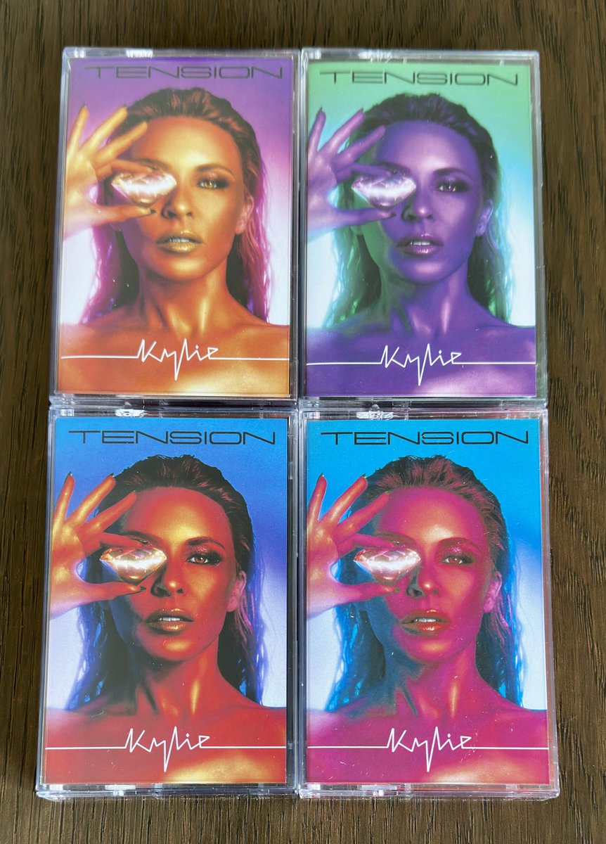 spjury's tweet photo. #KylieMinogue #Tension cassettes arrived yesterday. Love the bright colours. My OCD is triggered by the green #cassette missing the traditional tape βwindowβ π€·ββοΈπ€ͺ
#KylieTension #Tapes #ColouredTapes #OldSchool #Nostalgia #PhysicalFormats https://t.co/6Wk08m1qa4