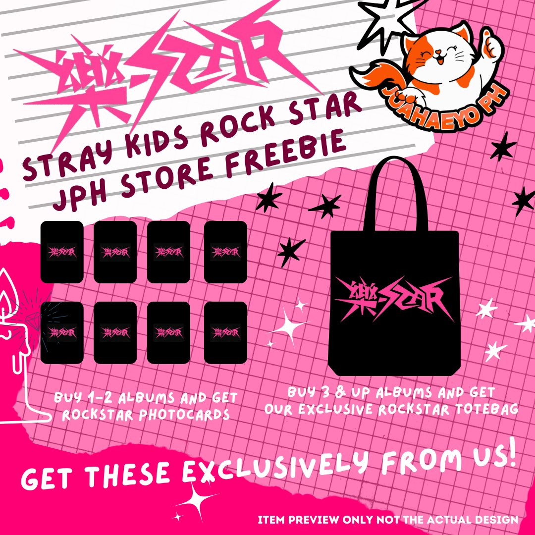 Joahaeyo_Ph's tweet photo. #JPHStoreFreebies

Get these exclusive SKZ ROCK STAR Store Freebies when you purchase from us! 🤍

Pre-order starts today! 🫶

📍Store Pick-up: 
Sto. Rosario, Angeles City, Pampanga https://t.co/UEeP70j14W