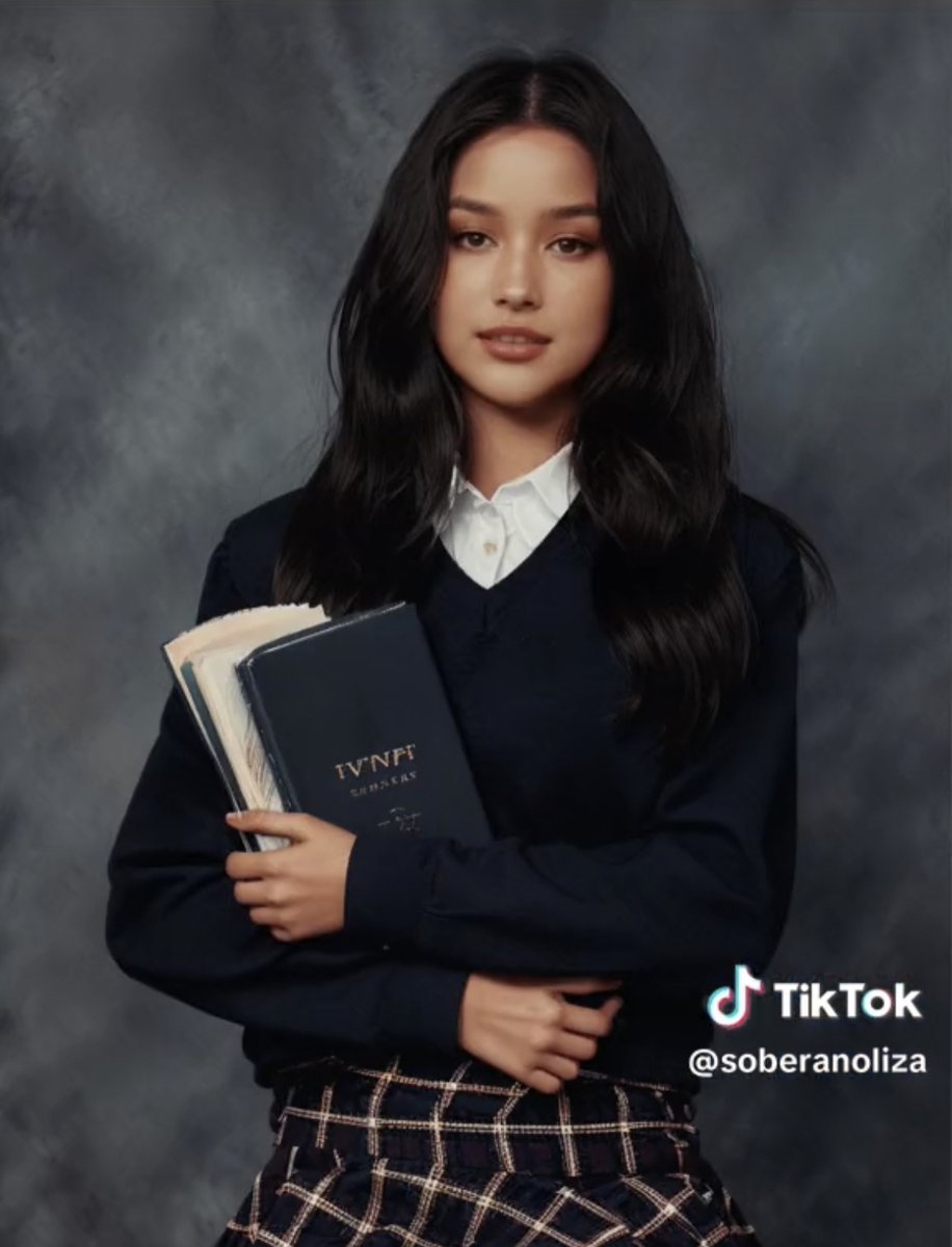inquirerdotnet's tweet photo. 'MAS MAGANDA KA PA RIN SA AI' 😍

LOOK: Actress Liza Soberano wows her fans as she joins the AI yearbook trend on TikTok.

"Kahit hindi ka mag-AI, maganda pa rin kalalabasan," one comment reads. | 📷: Soberano https://t.co/d1WgazedN9