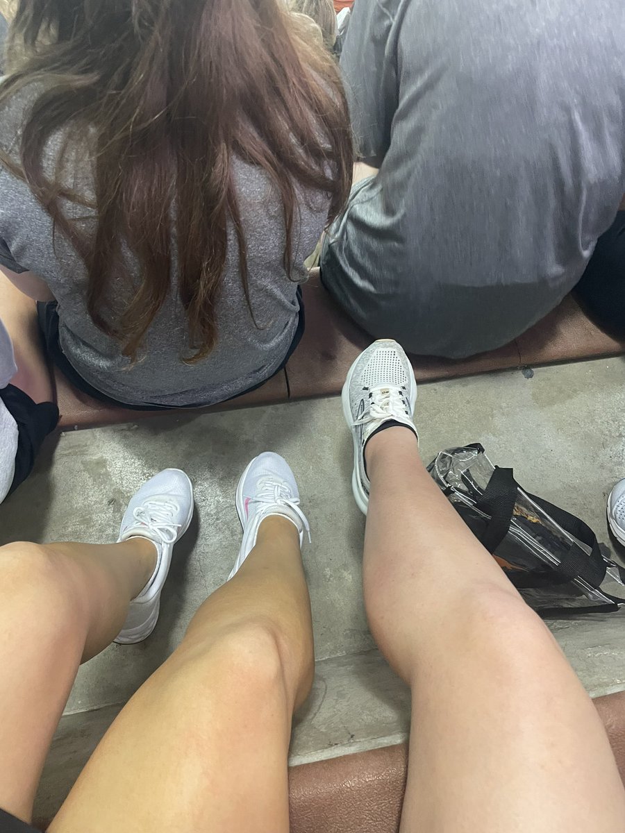 kickingitwithak's tweet photo. Just the two shortest volleyball coaches unable to have their feet touch the ground! #Bearkatconnect #UTwin #UTvolleyball https://t.co/HzUxuvaQHq