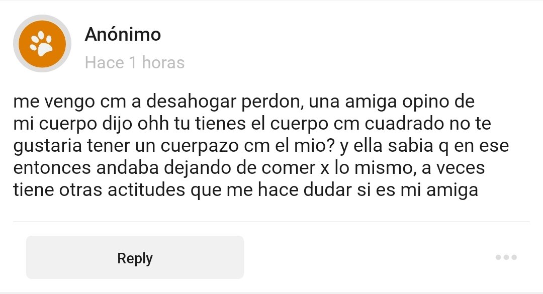 pero cmo t va a decir eso ??? definitivamente no es tu amiga