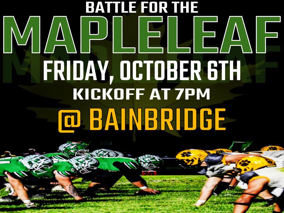 #MapleLeaf #Rival #HuntsmenFootball #HuntingtonAtBainbridge
