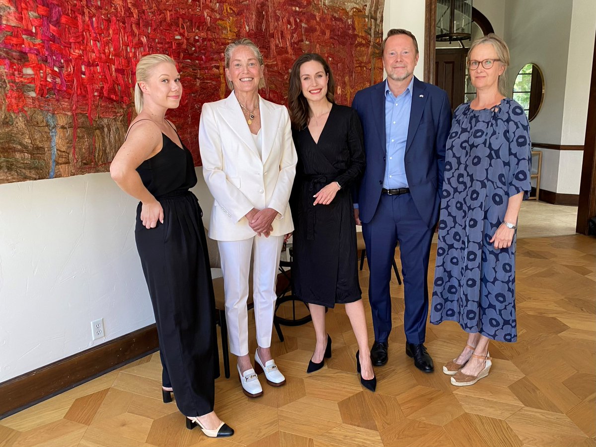 Today, we had the honor of hosting a luncheon with the former Prime Minister of Finland, @MarinSanna, and award-winning actress, humanitarian, and activist Sharon Stone.

Thank you for joining us and for the great discussion on #democracy, #humanrights, and #equalopportunities.