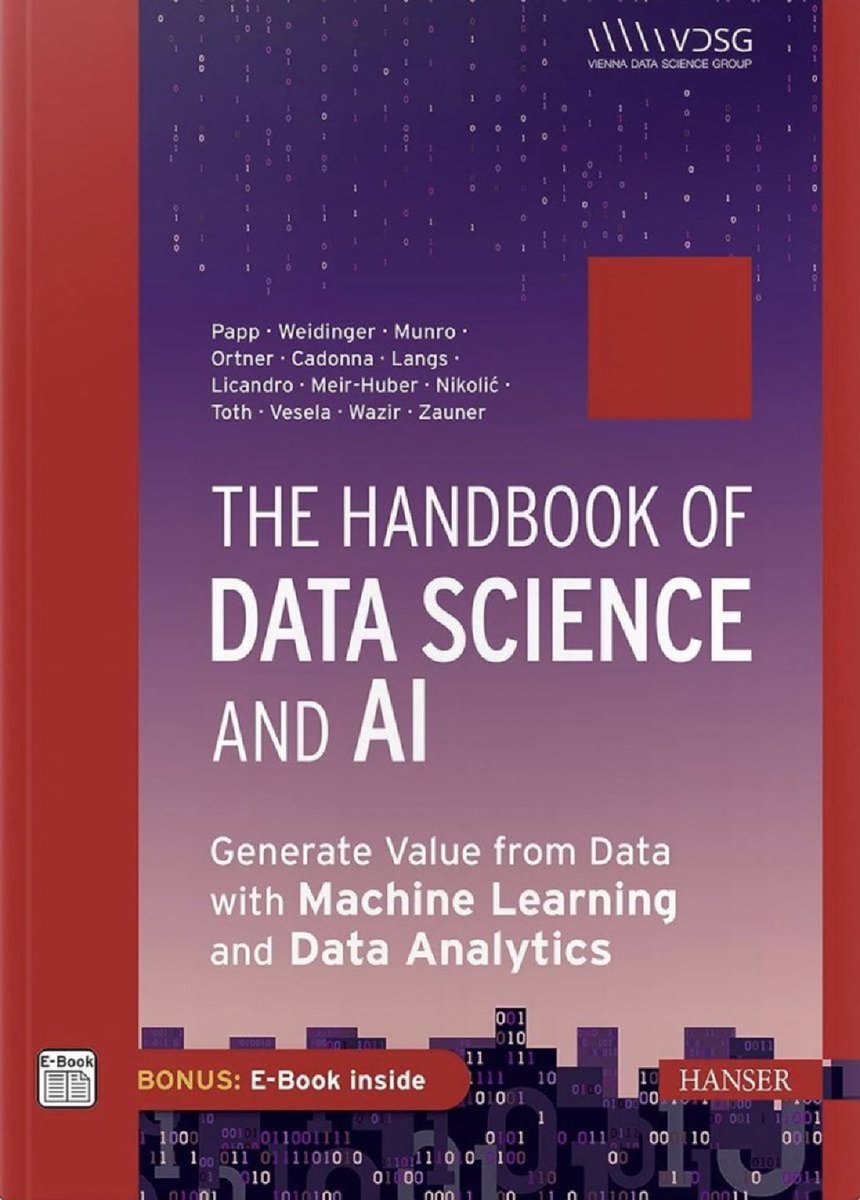 KirkDBorne's tweet photo. The Handbook of #DataScience and #AI — Generate Value from Data with #MachineLearning and Data #Analytics: https://t.co/ok23tSbaCV
—————
#BigData #DataStrategy #AnalyticsStrategy #DataLeadership https://t.co/kGGVMTdWZS