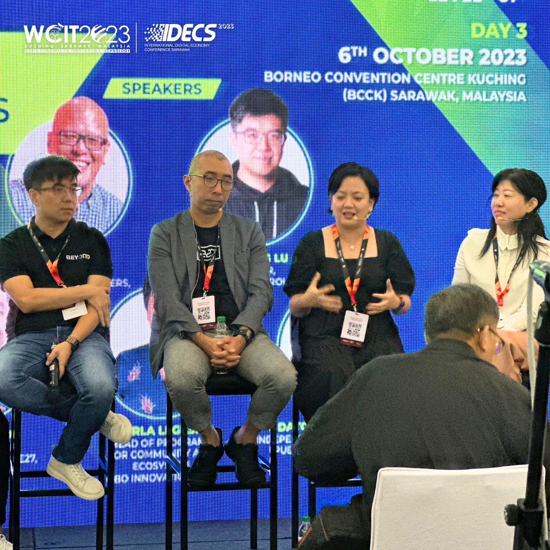 WCITIDECS2023's tweet image. Witnessing the Level-Up Stage, the panel discussion titled &quot;Future of Asian Startups&quot; brought together five influential voices in the Asian startup landscape sharing a stage to paint a picture of the evolving startup landscape in the region.

#WCITIDECS2023 #WCIT2023 #IDECS2023