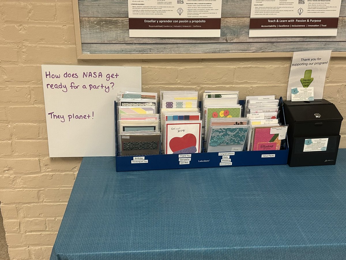 I may have a new space, but I’m still up to my normal #shenanigans and #nonsense with #dadjokes.  Tucked behind <a href="/BandaKara/">Ms. Banda</a> cards. A space joke for my new space is only fitting! 😂