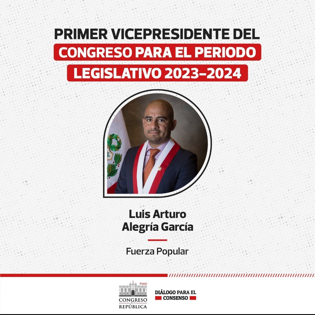 LizarzaburuJuan's tweet photo. #Felicitaciones @arturoalegriag te deseo muchos éxitos en tu gestión ocupando la mesa directiva. Confío en que la labor que realizarás seguirá el legado de Nano Guerra Garcia y será por el bienestar y futuro de todos los peruanos
#bankadafp #congresoperu https://t.co/fcaThqgOSX
