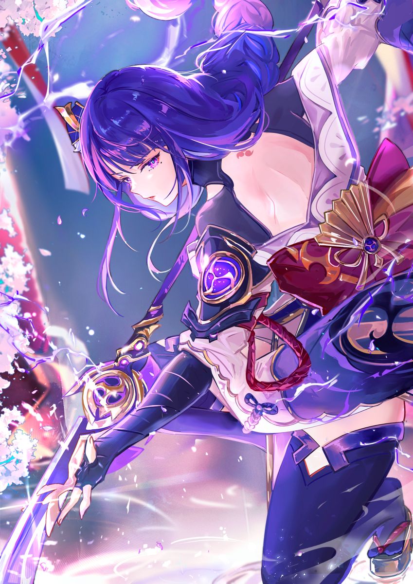 #GenshinImpact  #原神イラスト #原神 #雷電将軍 #RaidenShogun
Credits：Vardan from Pixiv
Source：pixiv.net/artworks/10936…