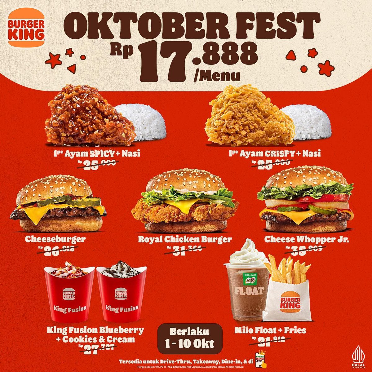 eDaunInspirasi's tweet photo. .
โฌ๏ฟฝ๏ฟฝ cek promo burger king di sini โฌ๏ธ
๐https://t.co/TGlmikcZMJ.
.
.
๐ท @burgerking.id
.
#oktoberfest #promooktober #burgerking #promohemat #HematId #bandingkanhematnya
https://t.co/uJFf1w4lXo https://t.co/QDuIH3Pki2