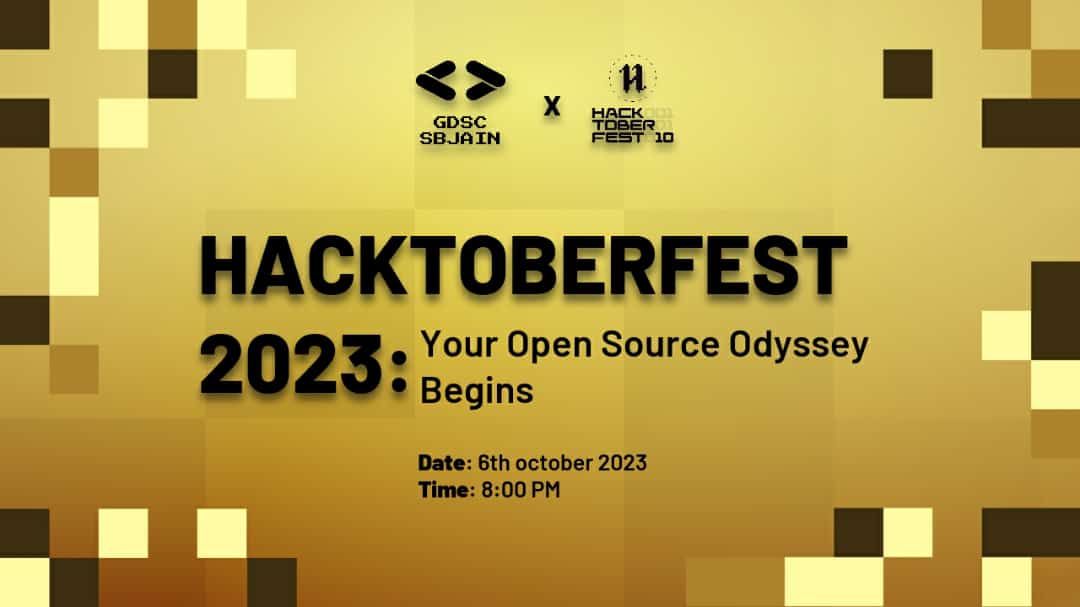 gdsc_sbjain's tweet photo. Dive deep in the journey of open source with us join today's event at 7:30 https://t.co/HN4qHPeqs6