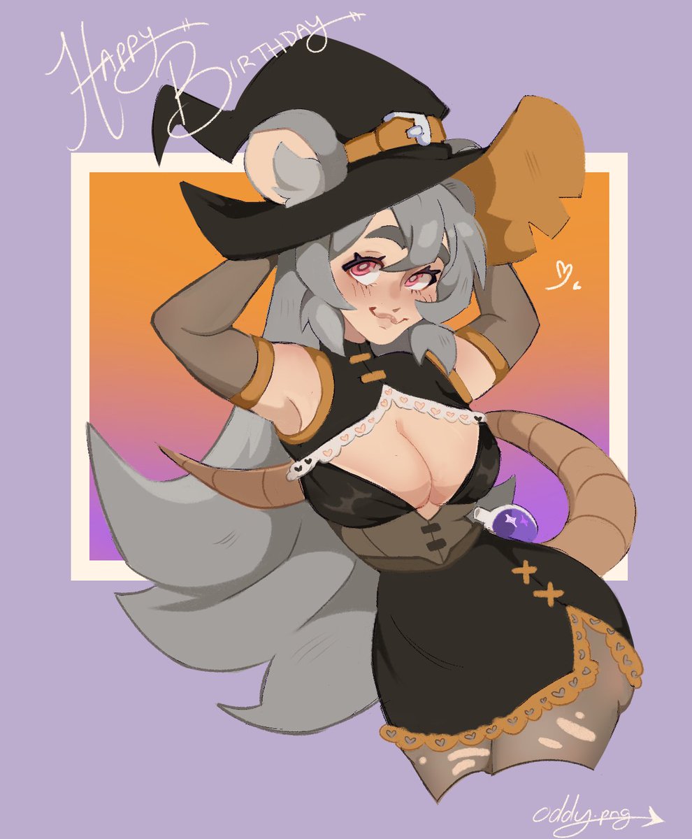 oddy_png's tweet image. HAPPY BIRTHDAY TO THE LOVELIEST RAT IN TOWN! 🐀🫶💜🧡
#BooTheART