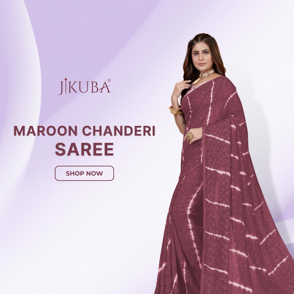 Dazzling in Maroon Sequins Chanderi Saree ✨ Elevate your style with timeless elegance! 💃👑

#MaroonSequins #ChanderiSaree #IndianEthnicWear #SareeLove #TraditionalFashion #SequinMagic #ElegantAttire #FashionGoals #InstaSaree #DazzlingDrape #SareeStyle #FestiveWear #Jikuba