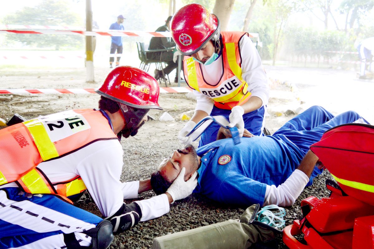pesrescue1122's tweet photo. The second day of competitions in the 12th National Rescue Challenge held at the Emergency Services Academy, Lahore.

#nationalrescuechallenge #12Challenge #Rescue1122 #emergencyservicesacademy #savinglives #Rescue1122 #NRC #nationalrescuechallenge https://t.co/f3Kt7JA0cv