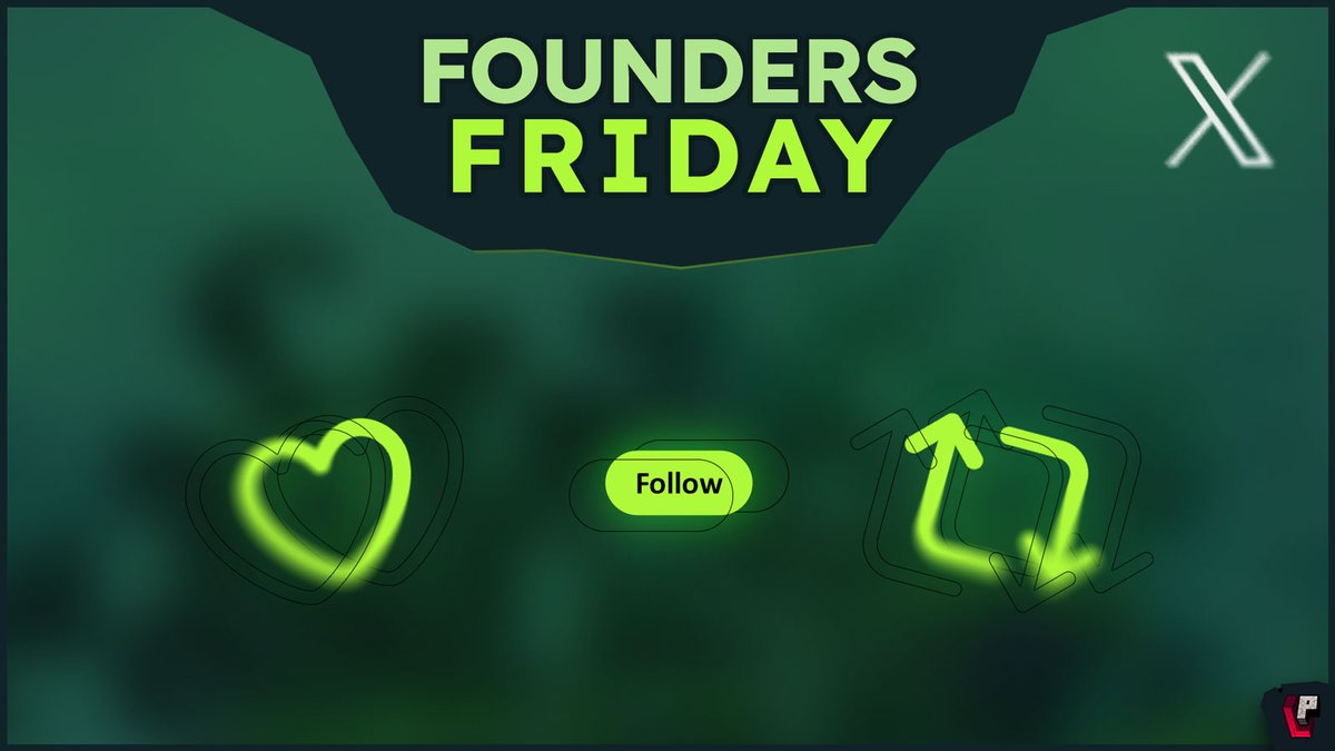 Hey legends!

Let's kick off the next Founders Friday! Anyone who follows us and retweets this tweet automatically enters and has the chance to win one of a total of 3 Founder packs we're giving away!

The announcement will be made on Monday (October 9th) around 6:00 PM.