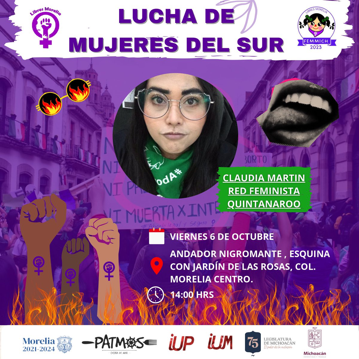 LibresMorelia's tweet photo. MAÑANA empezamos nuestro Festival Feminista de Michoacan 💜 #feminista #femmich #libresmorelia https://t.co/f8DR8jeOEl
