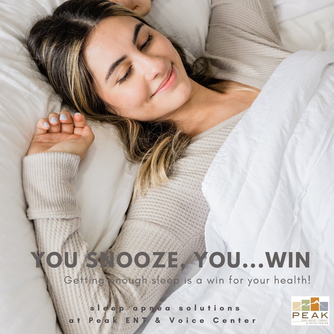 Struggling to get a good night's sleep? 😴 It might be more than just tossing & turning. #ObstructiveSleepApnea is a common but serious sleep disorder that can disrupt your rest and impact your health. 💤 Don't ignore the signs. Let #peakENT help you #SleepWell.