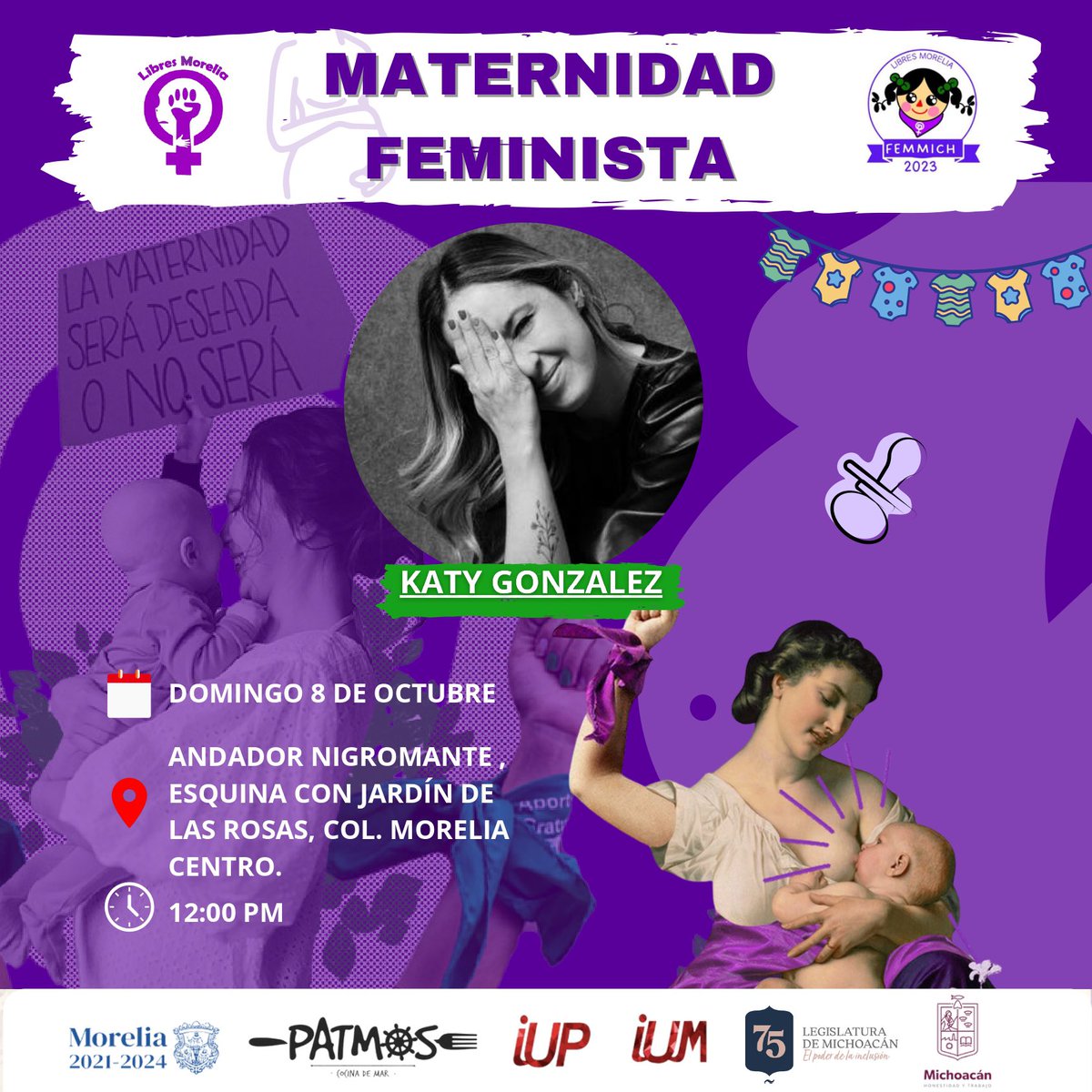 LibresMorelia's tweet photo. 🔥¡Te esperamos este 6, 7 y 8 de octubre!🔥 En el Andador nigromante, esquina con Jardín de las Rosas, Col. Centro, Morelia.

¡Hora de cuestionar este sistema heteropatriarcal capitalista!👊🏽

¡Disfruta de conferencias feministas!🥰💜 https://t.co/jaVmPCcD8x