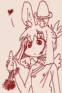 ちかごろのらくがき1 うさエンジェル