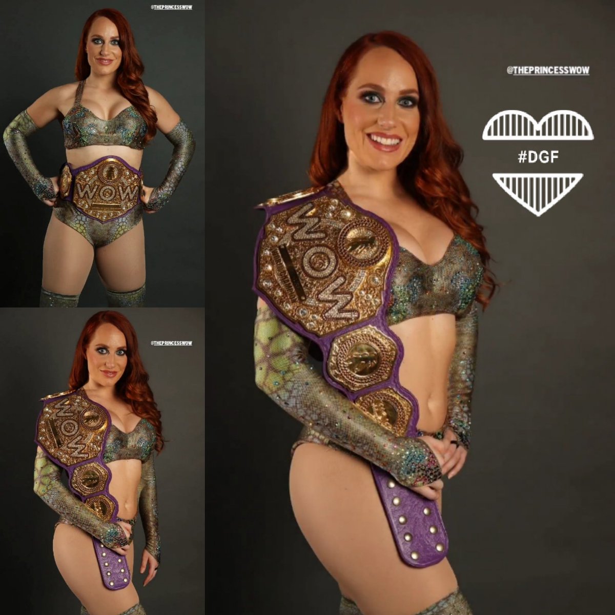 white2k5's tweet photo. My #DreamGirlFriday is the new @wowsuperheroes world champion: @SimoneSWilliams aka @ThePrincessWOW 💚👑👩🏻🦰🇦🇺😍
#DGF
#SimoneWilliams
#PrincessAussie https://t.co/7v7M7aDqo8